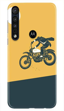 Bike Lovers Mobile Back Case for Moto One Macro (Design - 256)