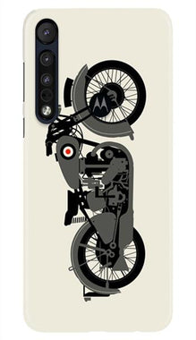 MotorCycle Mobile Back Case for Moto One Macro (Design - 259)
