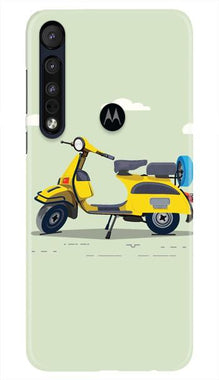 Vintage Scooter Mobile Back Case for Moto One Macro (Design - 260)
