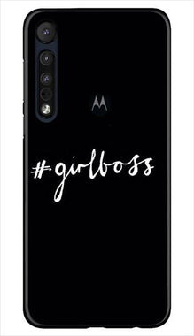#GirlBoss Mobile Back Case for Moto One Macro (Design - 266)