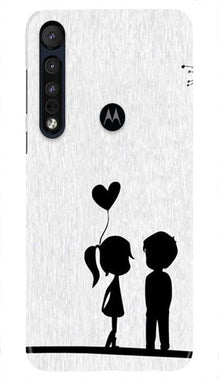 Cute Kid Couple Mobile Back Case for Moto One Macro (Design - 283)