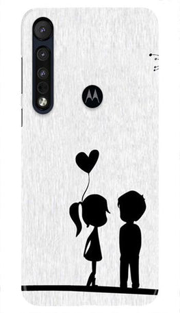 Cute Kid Couple Case for Moto One Macro (Design No. 283)