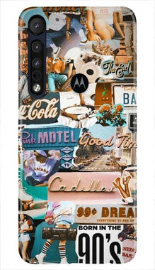 Vintage Design Mobile Back Case for Moto One Macro (Design - 284)