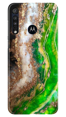 Marble Texture Mobile Back Case for Moto One Macro (Design - 307)