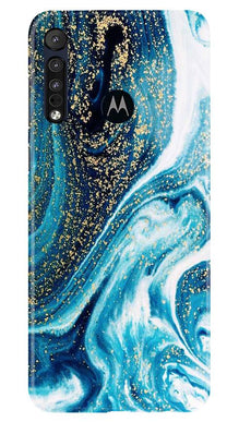 Marble Texture Mobile Back Case for Moto One Macro (Design - 308)