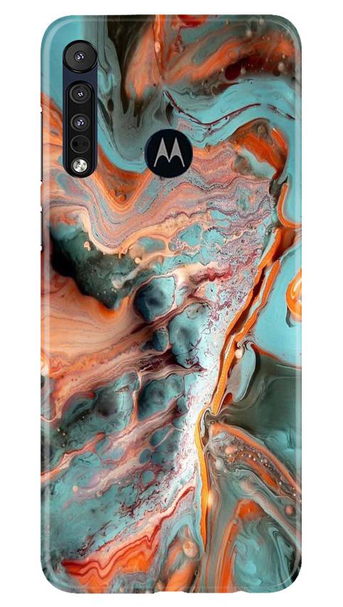 Marble Texture Mobile Back Case for Moto One Macro (Design - 309)