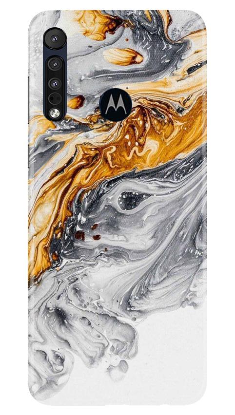 Marble Texture Mobile Back Case for Moto One Macro (Design - 310)