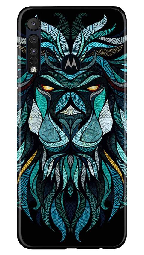 Lion Mobile Back Case for Moto One Macro (Design - 314)