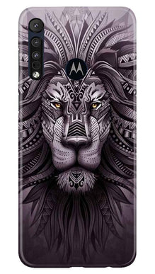 Lion Mobile Back Case for Moto One Macro (Design - 315)