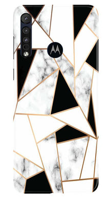 Marble Texture Mobile Back Case for Moto One Macro (Design - 322)