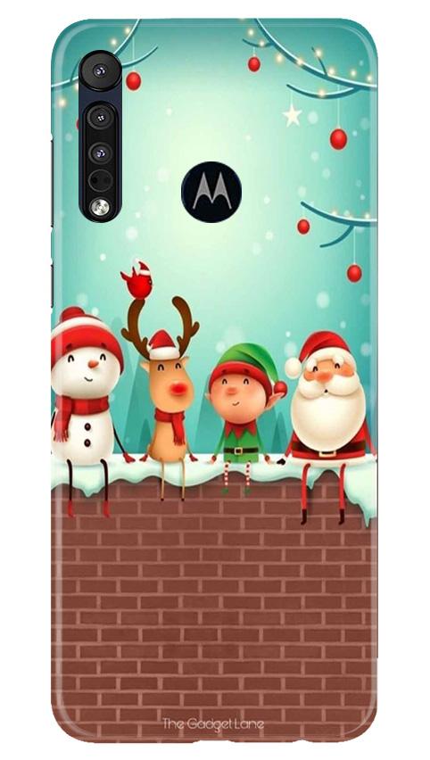 Santa Claus Mobile Back Case for Moto One Macro (Design - 334)