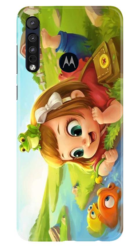 Baby Girl Mobile Back Case for Moto One Macro (Design - 339)