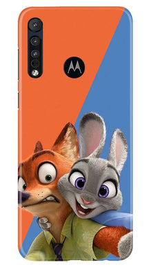Cartoon Mobile Back Case for Moto One Macro (Design - 346)