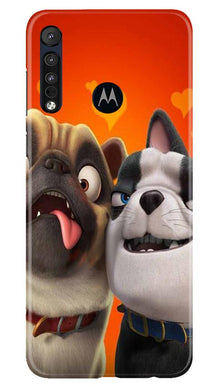 Dog Puppy Mobile Back Case for Moto One Macro (Design - 350)