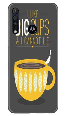 Big Cups Coffee Mobile Back Case for Moto One Macro (Design - 352)