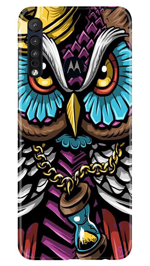 Owl Mobile Back Case for Moto One Macro (Design - 359)