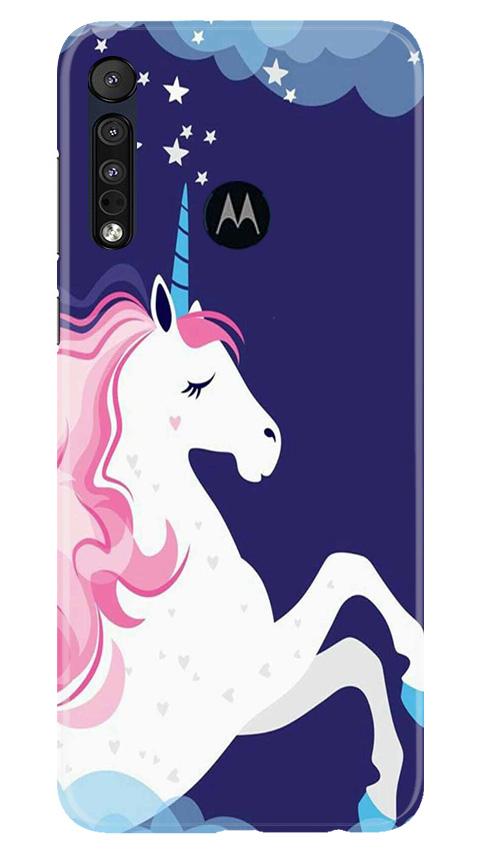 Unicorn Mobile Back Case for Moto One Macro (Design - 365)