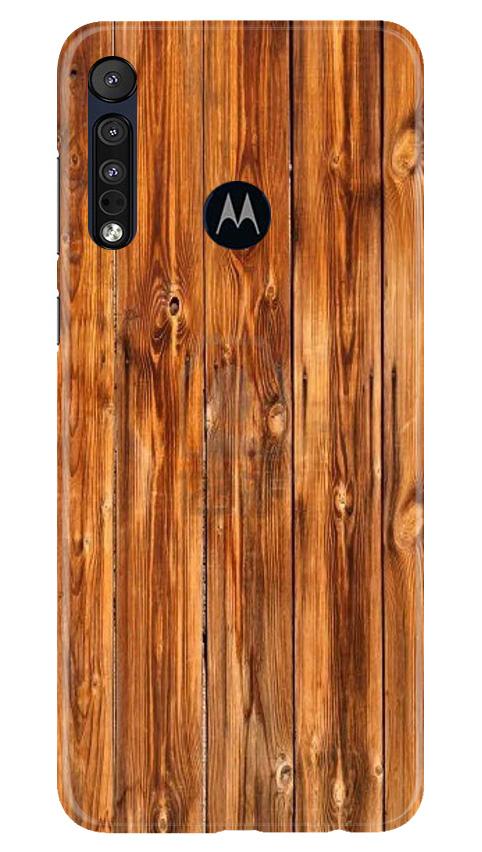 Wooden Texture Mobile Back Case for Moto One Macro (Design - 376)