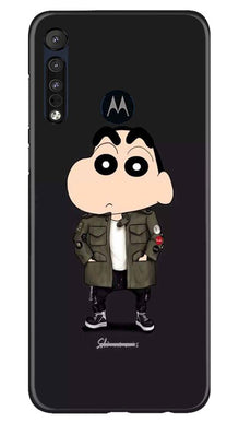 Shin Chan Mobile Back Case for Moto One Macro (Design - 391)