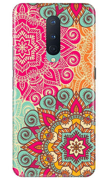 Rangoli art2 Mobile Back Case for OnePlus 8 (Design - 29)