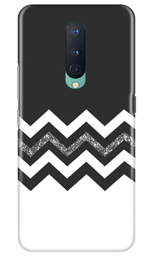 Black white Pattern2Mobile Back Case for OnePlus 8 (Design - 83)
