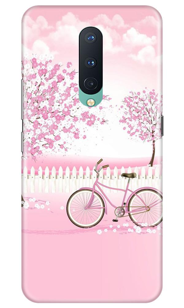 Pink Flowers Cycle Case for OnePlus 8(Design - 102)