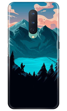 Mountains Mobile Back Case for OnePlus 8 (Design - 186)