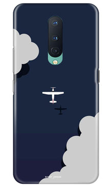 Clouds Plane Mobile Back Case for OnePlus 8 (Design - 196)