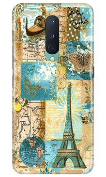 Travel Eiffel Tower Mobile Back Case for OnePlus 8 (Design - 206)
