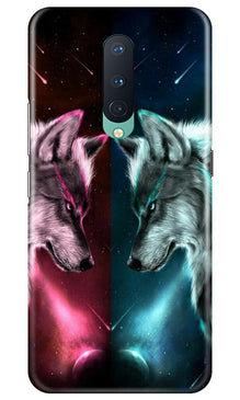 Wolf fight Mobile Back Case for OnePlus 8 (Design - 221)