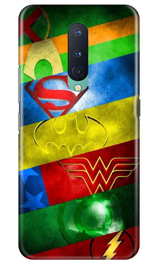 Superheros Logo Case for OnePlus 8 (Design No. 251)