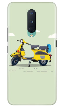 Vintage Scooter Mobile Back Case for OnePlus 8 (Design - 260)