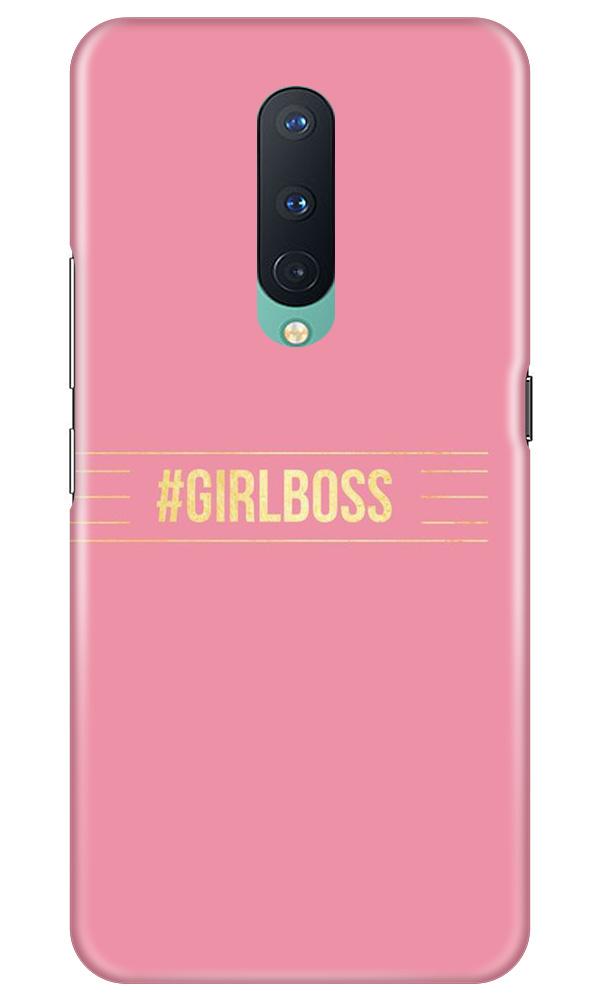 Girl Boss Pink Case for OnePlus 8 (Design No. 263)