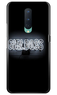 Girl Boss Black Mobile Back Case for OnePlus 8 (Design - 268)