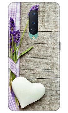 White Heart Mobile Back Case for OnePlus 8 (Design - 298)