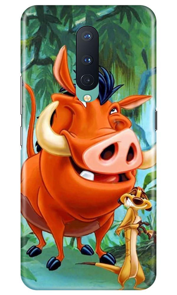 Timon and Pumbaa Mobile Back Case for OnePlus 8(Design - 305)