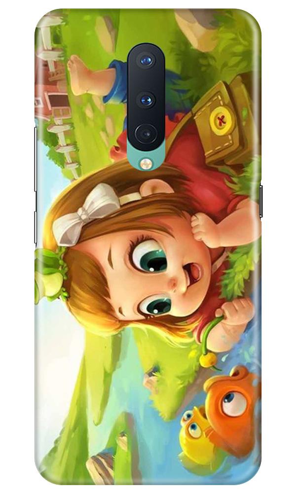 Baby Girl Mobile Back Case for OnePlus 8(Design - 339)