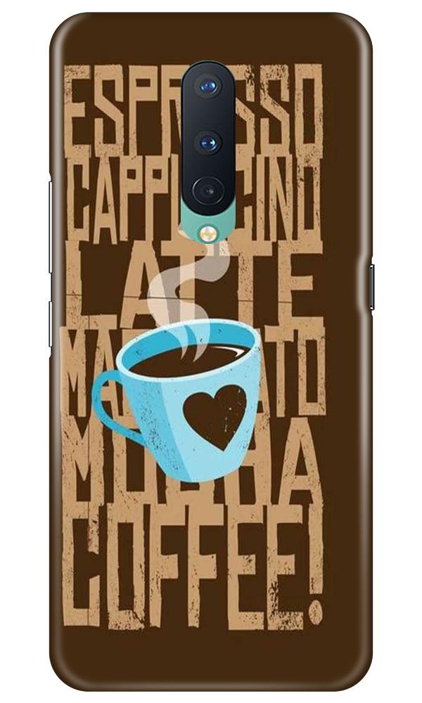 Love Coffee Mobile Back Case for OnePlus 8(Design - 351)