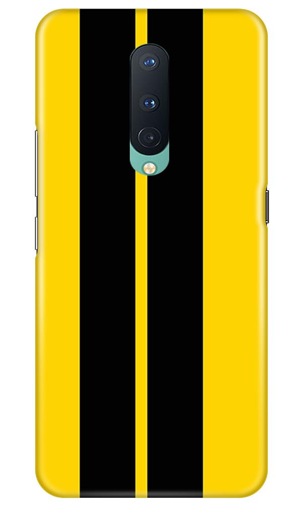 Black Yellow Pattern Mobile Back Case for OnePlus 8(Design - 377)