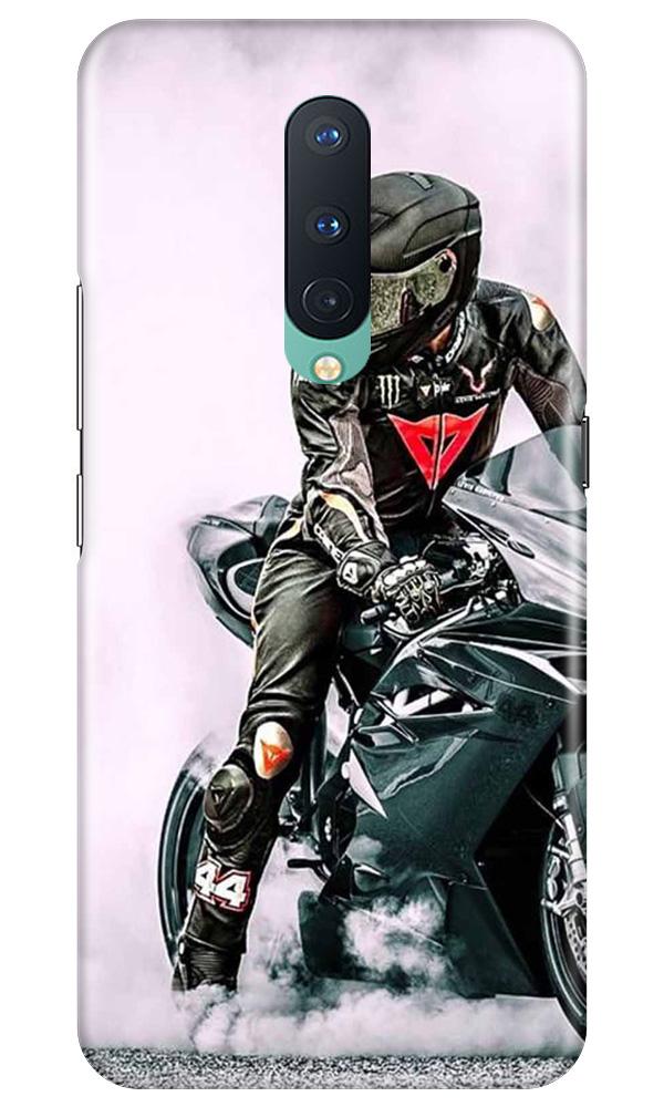 Biker Mobile Back Case for OnePlus 8  (Design - 383)
