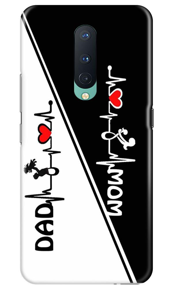 Love Mom Dad Mobile Back Case for OnePlus 8  (Design - 385)