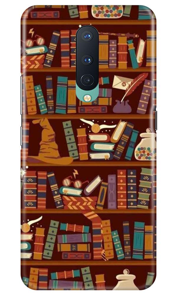 Book Shelf Mobile Back Case for OnePlus 8(Design - 390)
