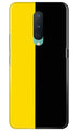 Black Yellow Pattern Mobile Back Case for OnePlus 8  (Design - 397)