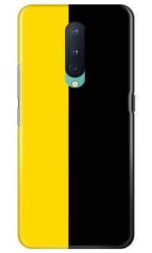 Black Yellow Pattern Mobile Back Case for OnePlus 8  (Design - 397)