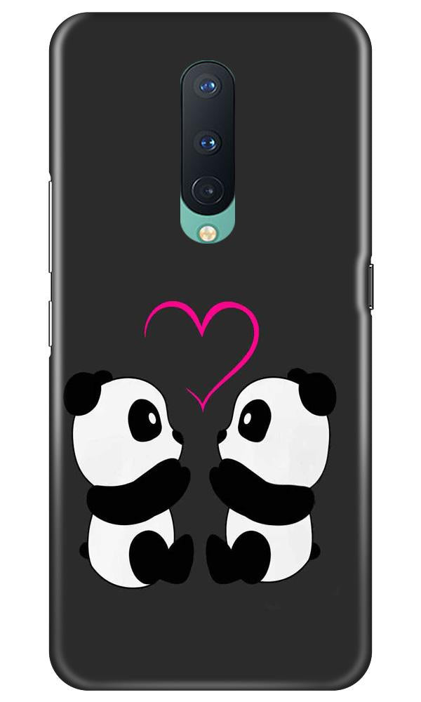 Panda Love Mobile Back Case for OnePlus 8(Design - 398)