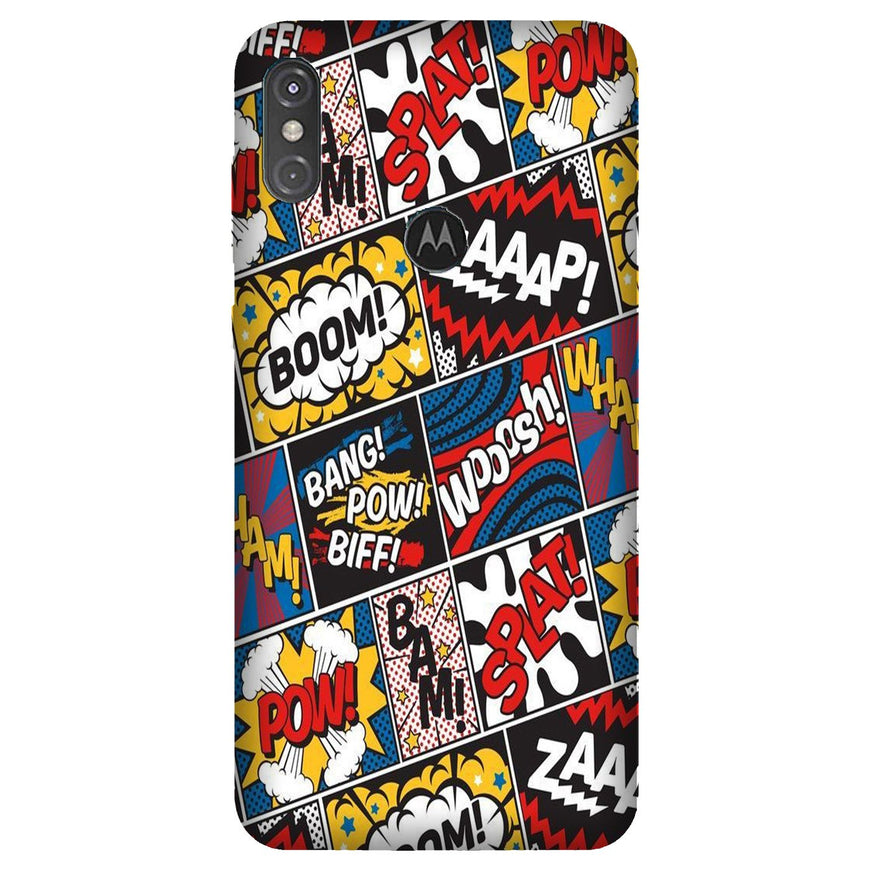 Boom Mobile Back Case for Moto One Power (Design - 302)