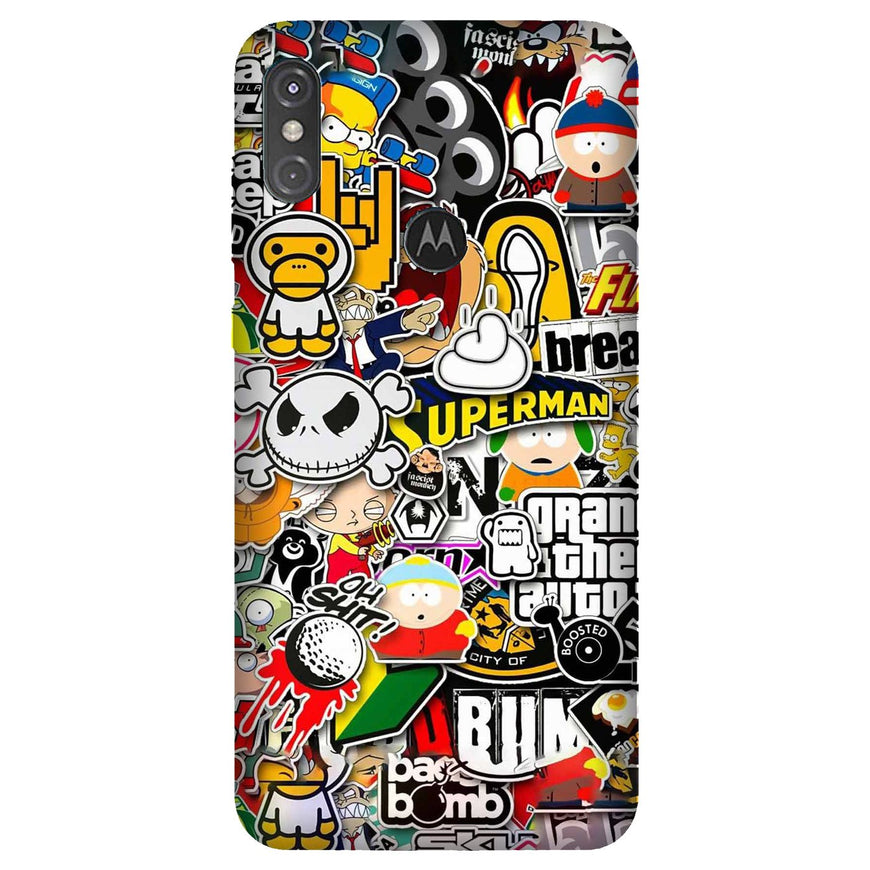 Designer Mobile Back Case for Moto One Power (Design - 320)