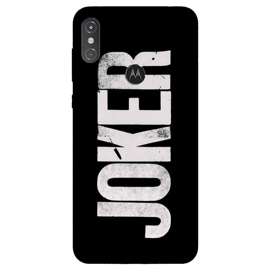 Joker Mobile Back Case for Moto One Power (Design - 327)
