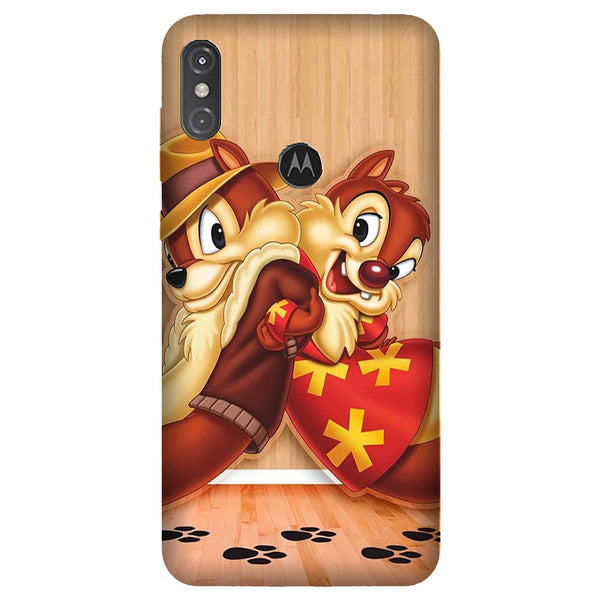 Chip n Dale Mobile Back Case for Moto One Power (Design - 335)