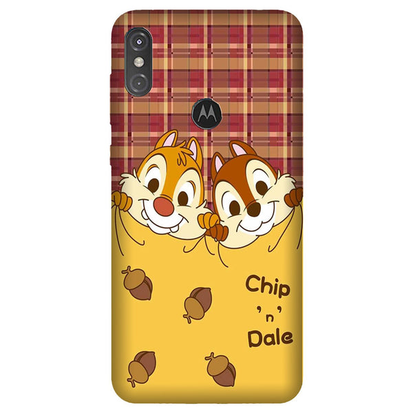 Chip n Dale Mobile Back Case for Moto One Power (Design - 342)